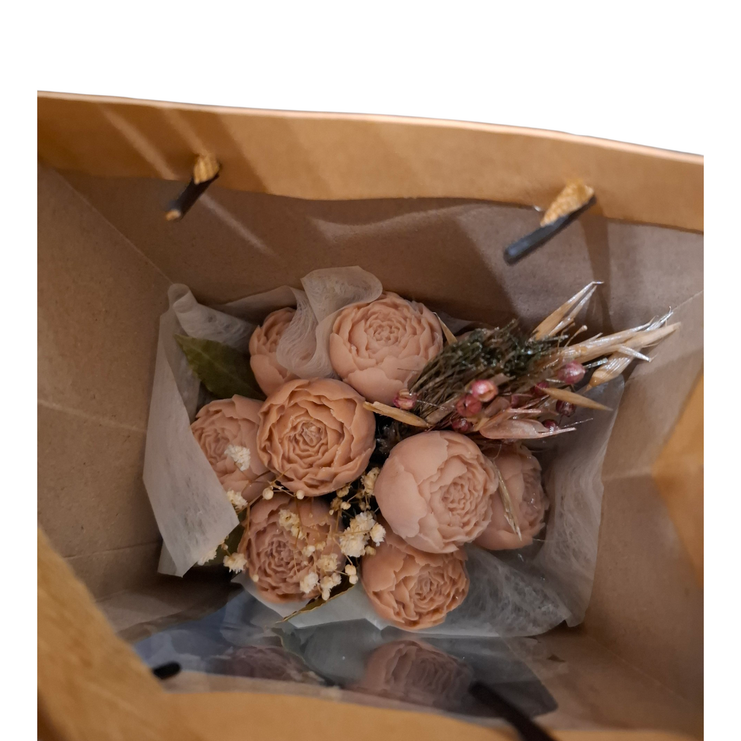 Eternal Flower Bouquet - Old Pink - Amber & Oak