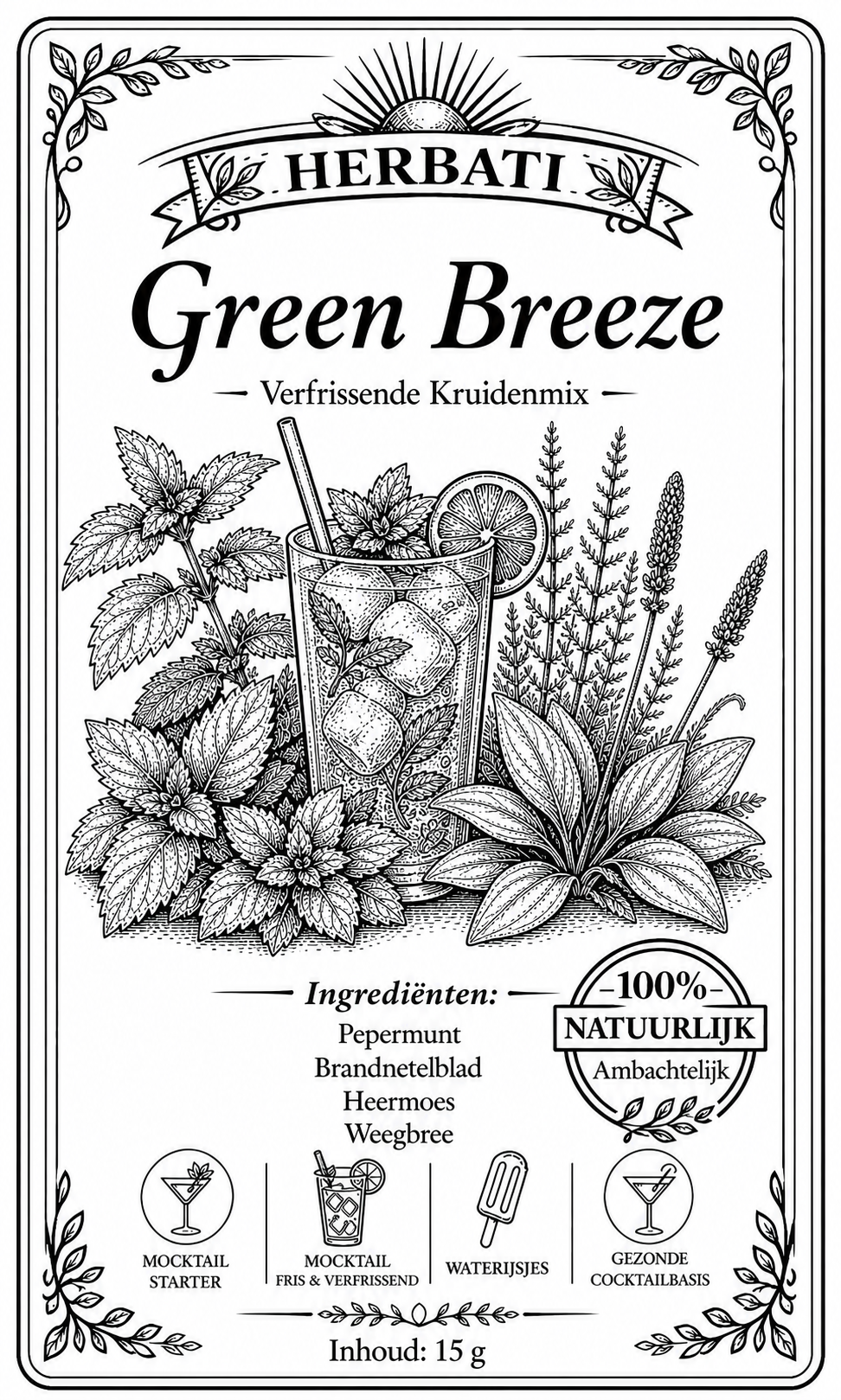 Green Breeze - Mocktailstarter - iced tea