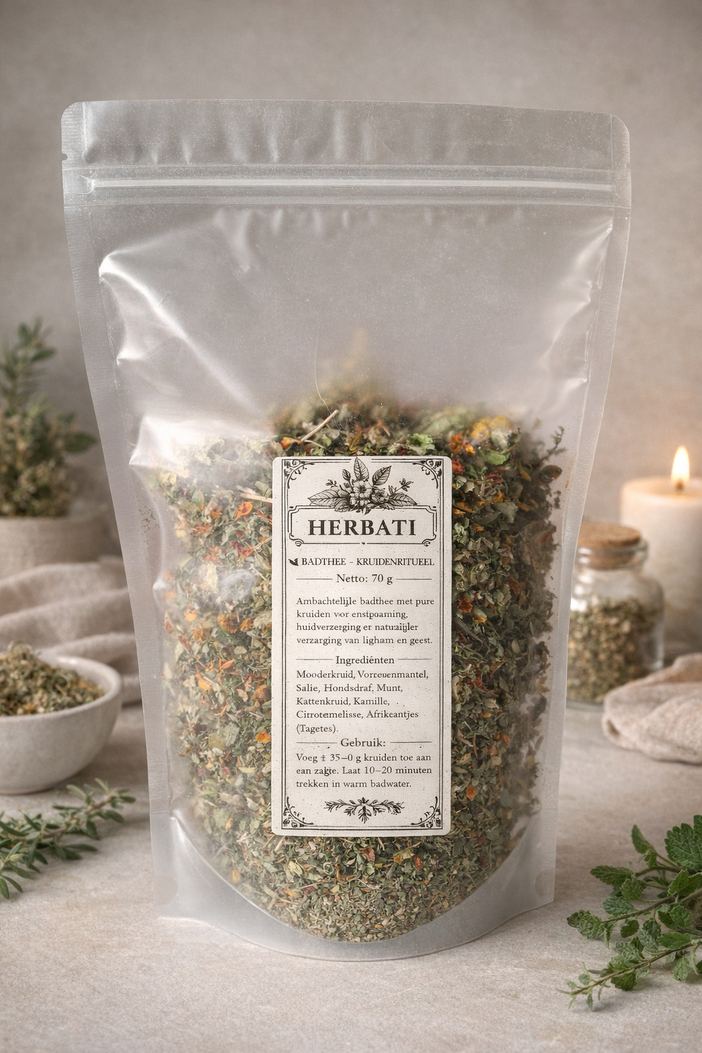 Badthee -Botanische Luxe en ontspanning