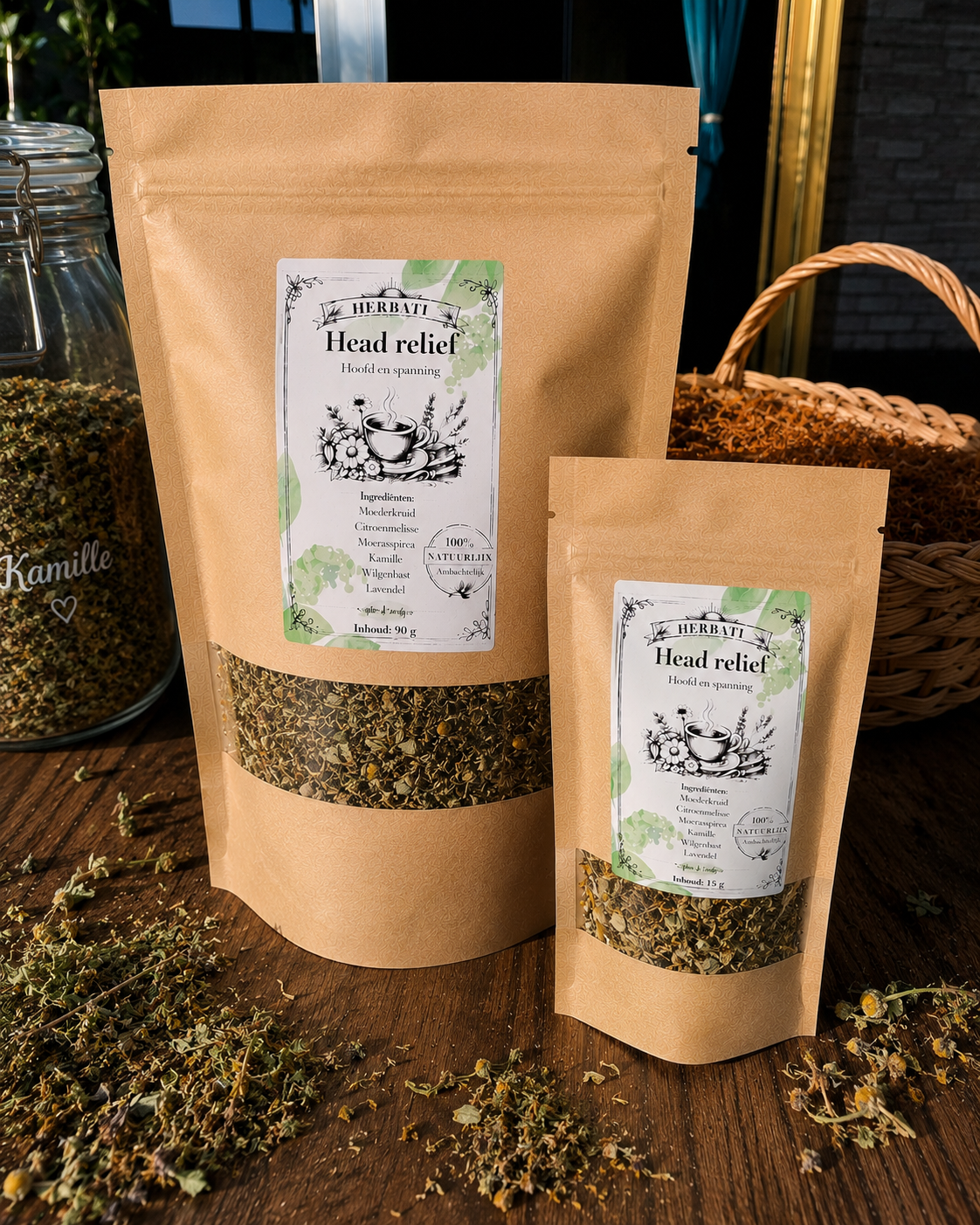 Head Relief botanische kruideninfusie van Herbati voor hoofdcomfort