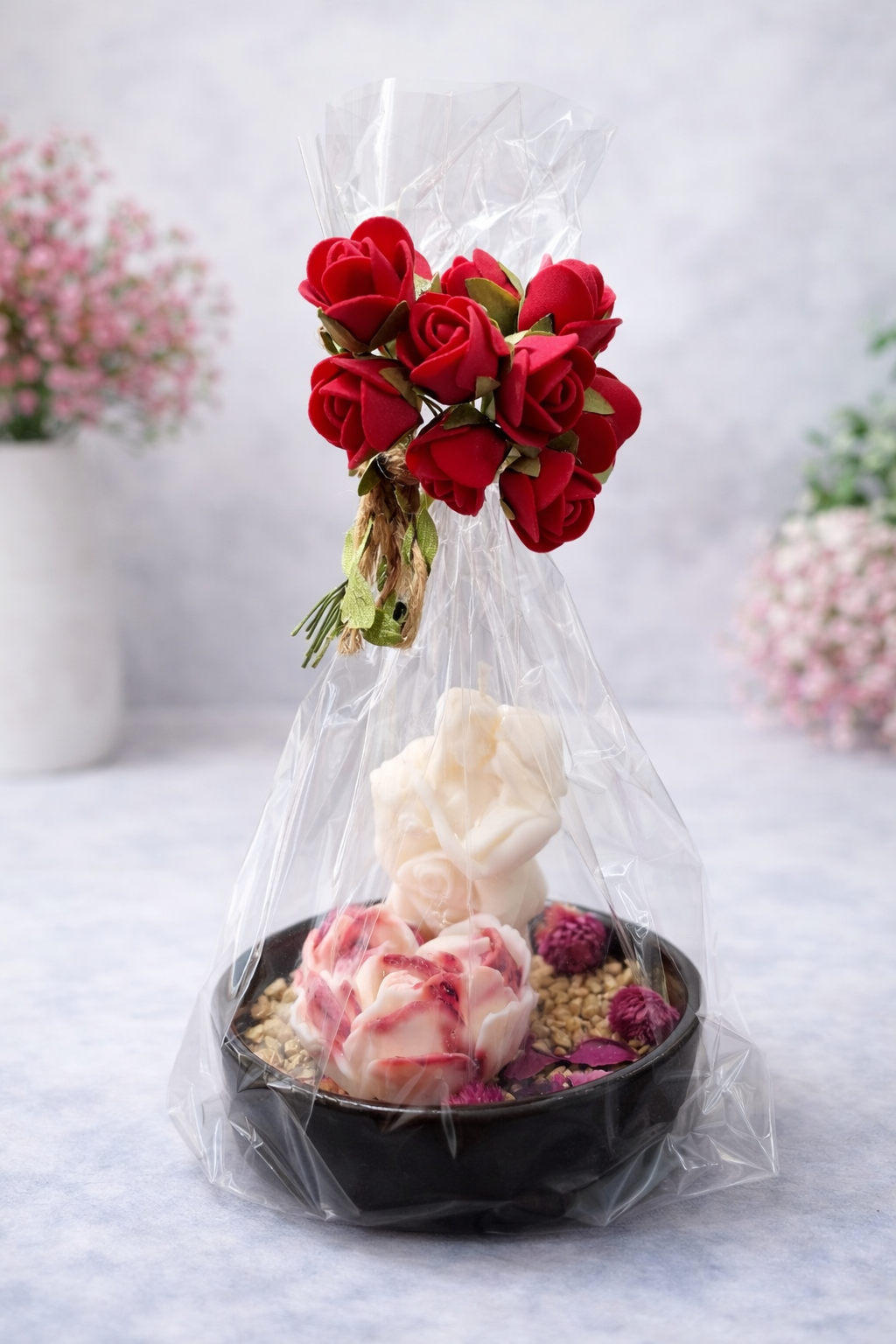 Innige liefde vertaald in een kaars