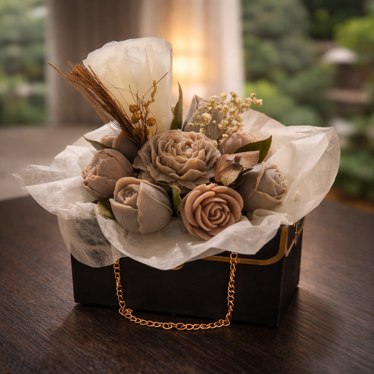 Eternal Flower Bouquet - Vintage Grey - Floral Explosion